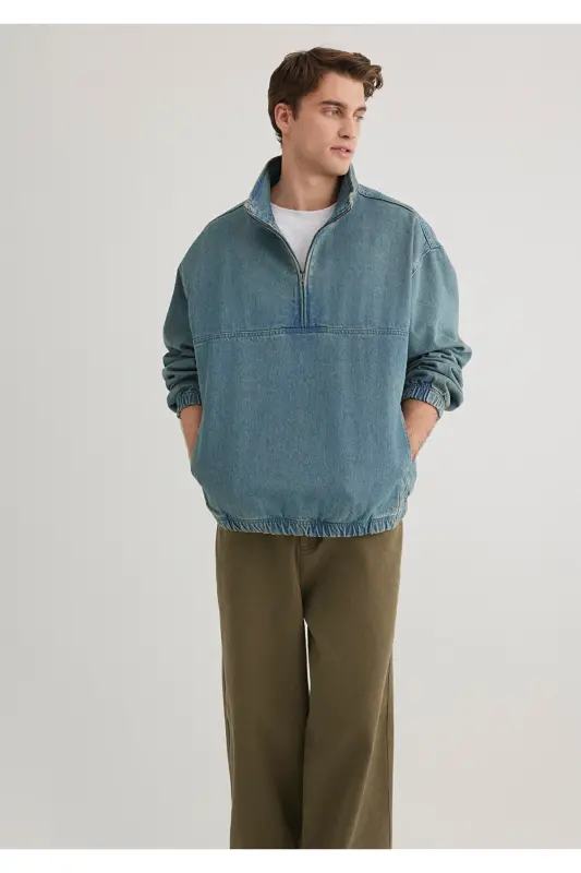 Navy Blue Shirt Oversize / Wide Cut 0211418-187 - MAVI