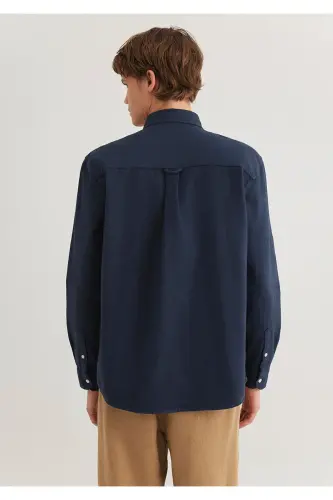 Navy Blue Shirt Regular Fit 0211246 - 7