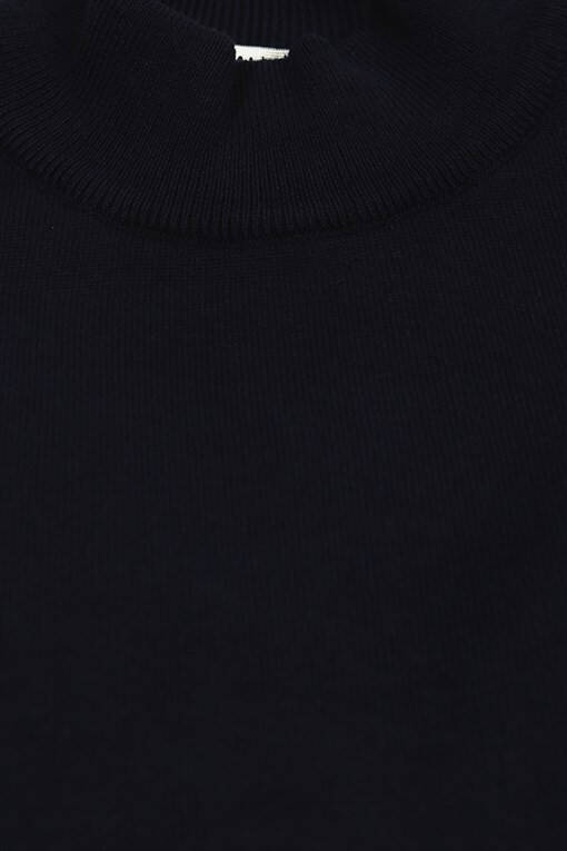 Navy Blue Slim Fit Half Turtleneck Men's Knitwear - 6