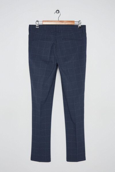 Navy Blue Trousers for Men - MANGO MAN