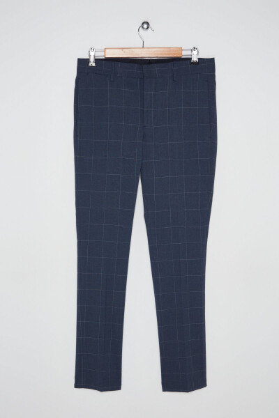 Navy Blue Trousers for Men - MANGO MAN (1)