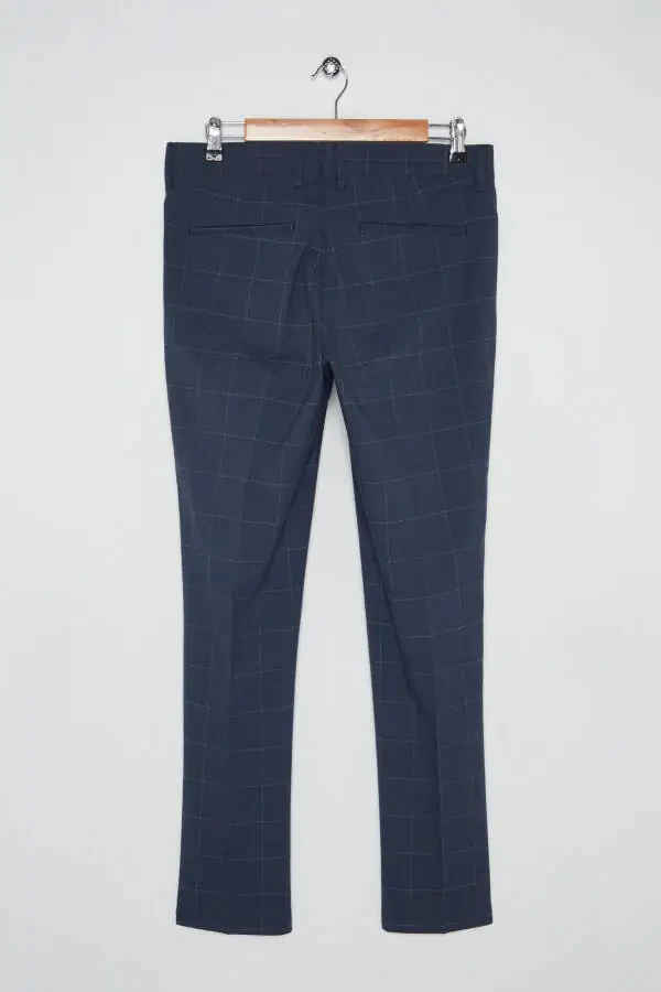 Navy Blue Trousers for Men - 1