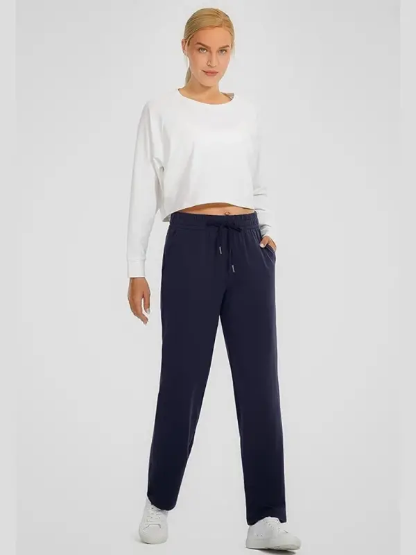 Navy Blue Women's Regular Fit Thin Sweatpants Spr24eak80-Navy Blue - LC WAIKIKI