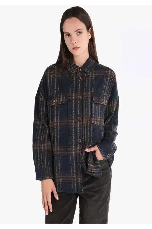 Navy blue women's shirt - COLIN’S