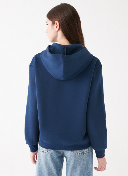 Navy Blue Women's Sweatshirt - 4