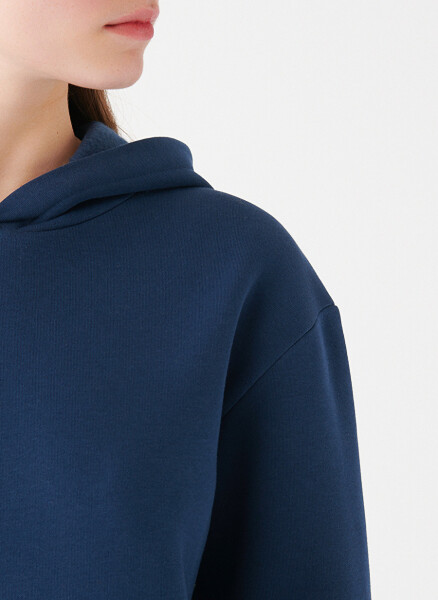 Navy Blue Women's Sweatshirt - 5