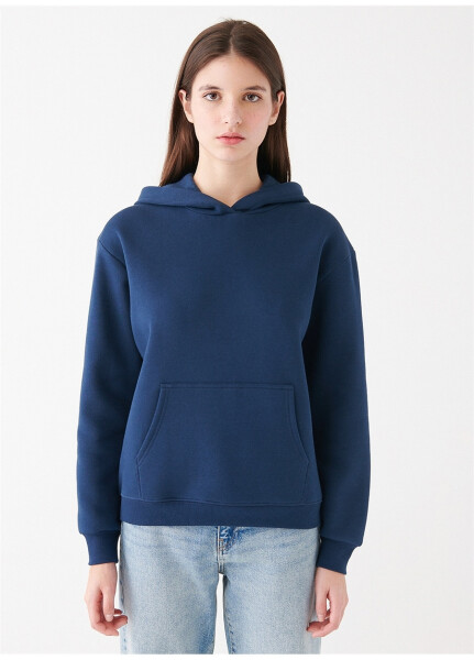 Navy Blue Women's Sweatshirt - 9