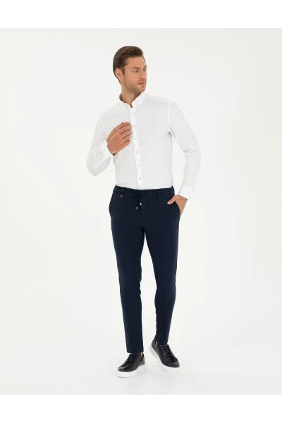 Navy Classic Jogger Pants - 3