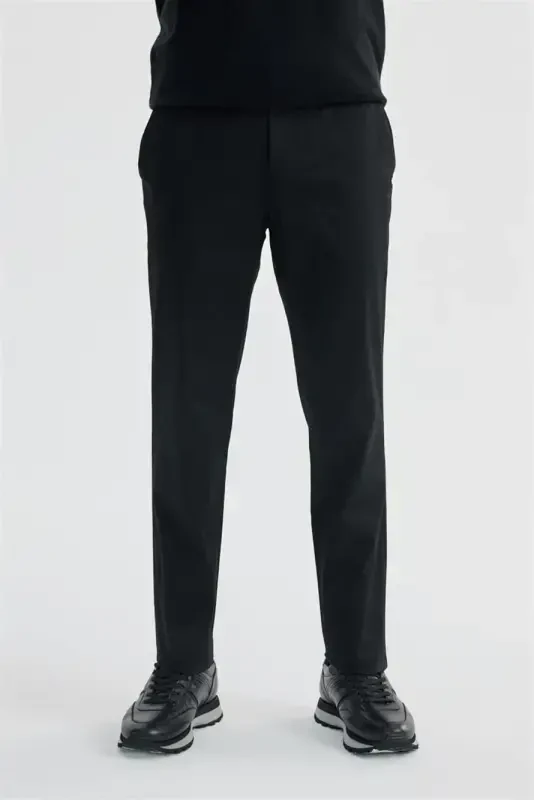 Navy Comfort Fit Side Pocket Trousers - 2