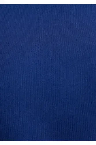 Navy Crop Sweatshirt with Logo Print 1611601-70722 - 7