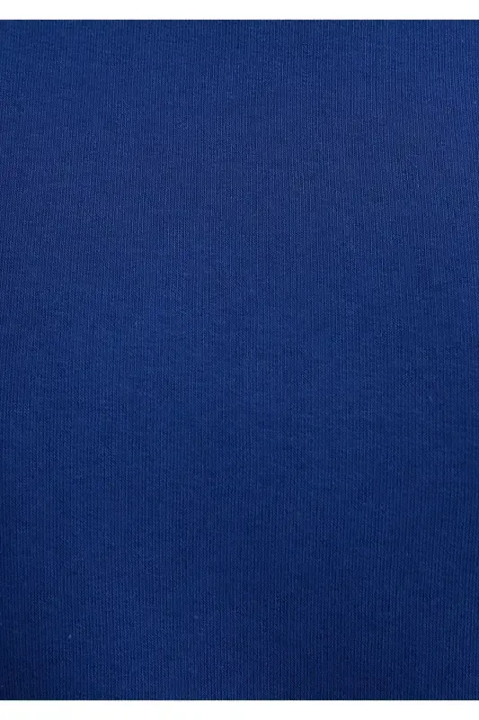 Navy Crop Sweatshirt with Logo Print 1611601-70722 - 7