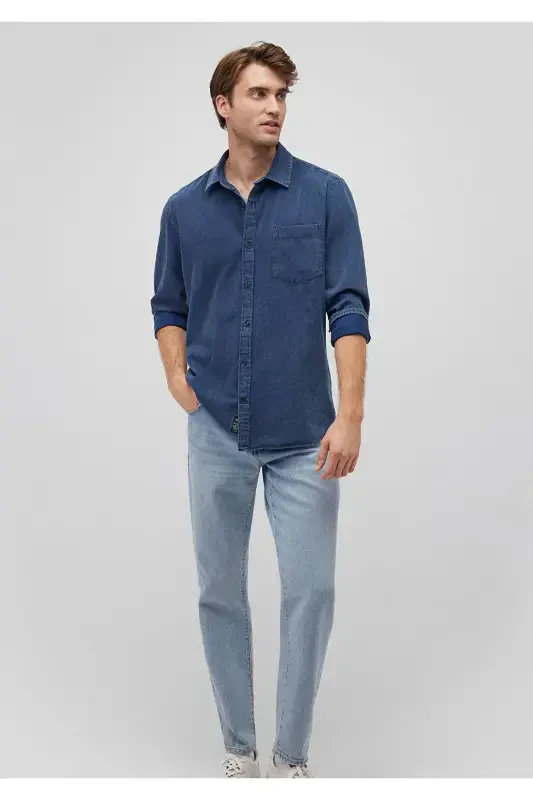 Navy Denim Shirt Slim Fit 0211082 - MAVI