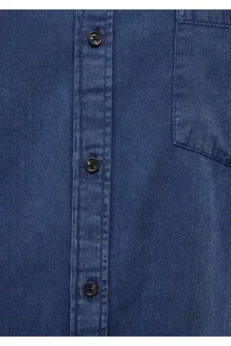 Navy Denim Shirt Slim Fit 0211082 - 6