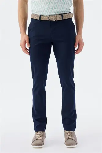 Navy Extra Slim Fit Side Pocket Sports Pants - 1