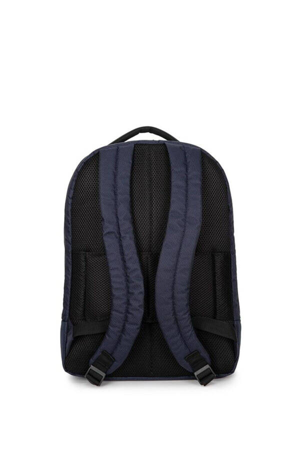 Navy Fabric Unisex Backpack 01pc001151 - 3