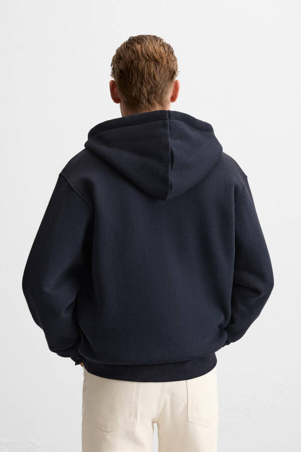 Navy Hooded Sweatshirt - 3