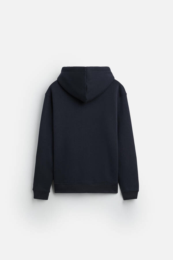 Navy Hooded Sweatshirt - 8