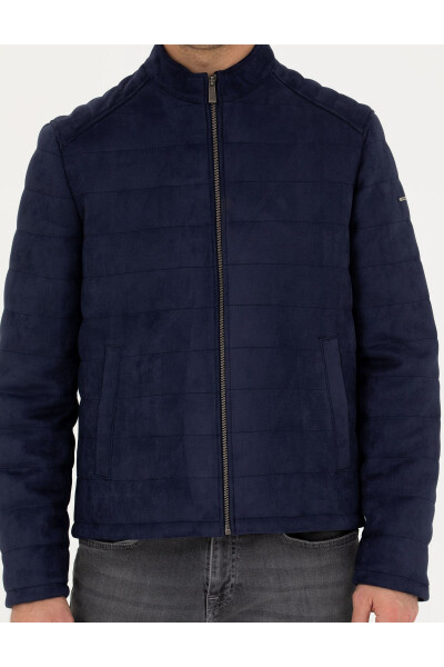 Navy Leather Jacket 50282843-200 - 6