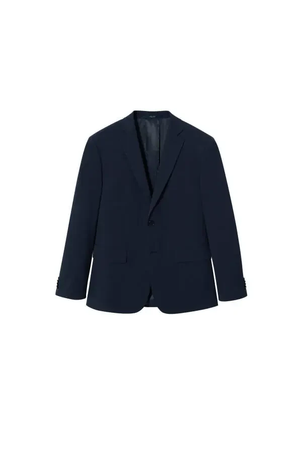 Navy Men's Blazer Jacket - 4
