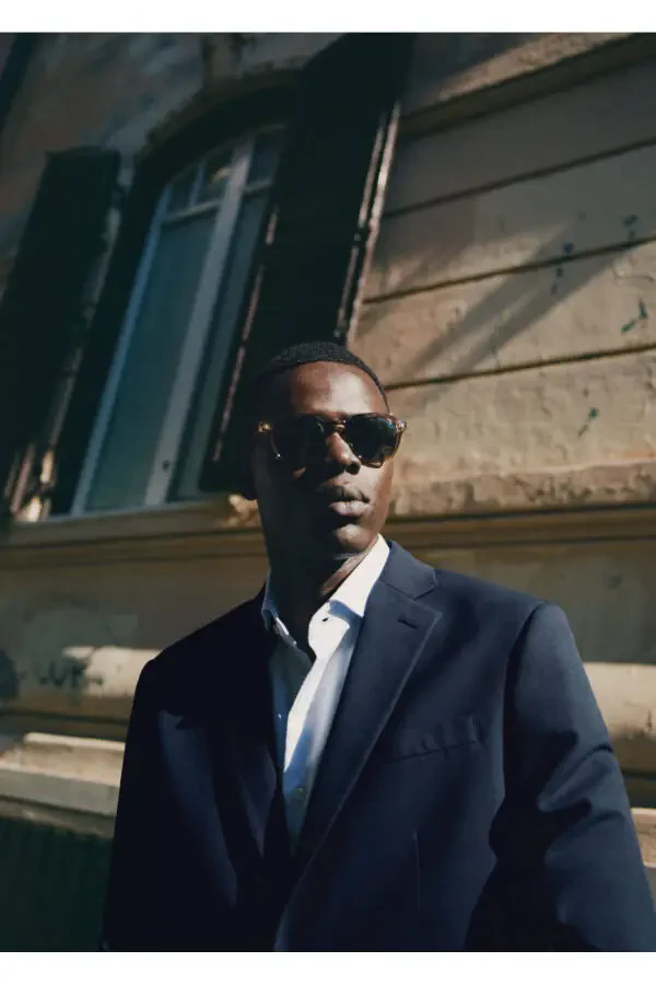 Navy Men's Blazer Jacket - 7