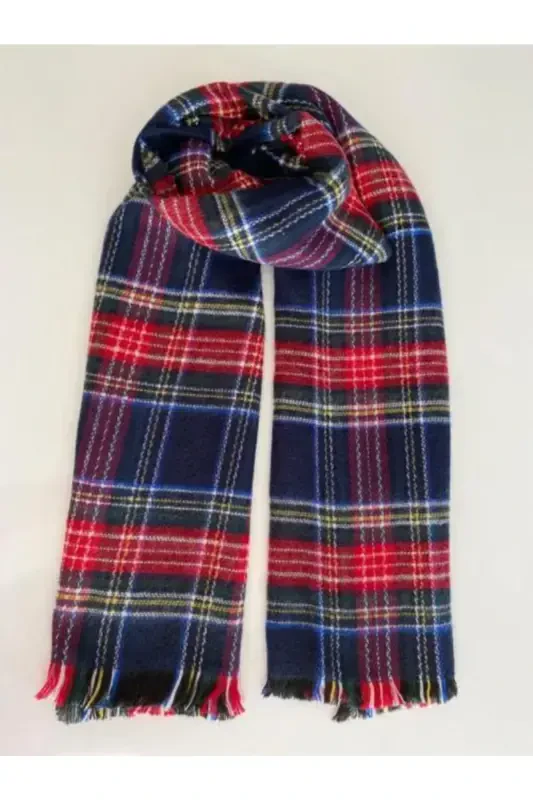 Navy Scottish Scarf-Navy - MAKRO OPTIK