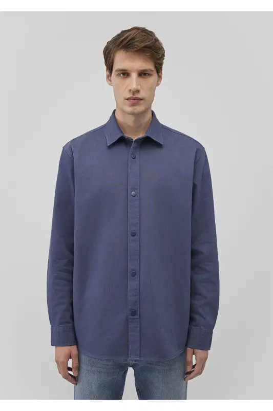 Navy Shirt Regular Fit / Normal Cut 0211238 - 3