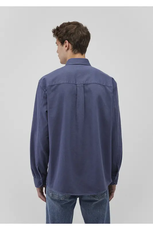 Navy Shirt Regular Fit / Normal Cut 0211238 - 4