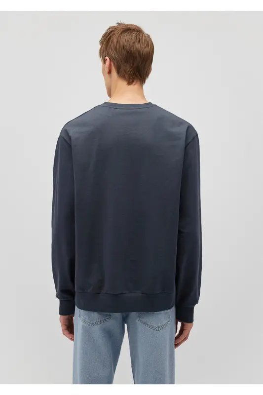 Navy Sweatshirt 0S10182-87822 - 4