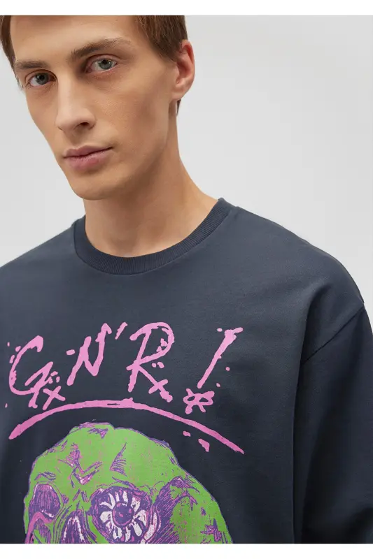 Navy Sweatshirt 0S10182-87822 - 5