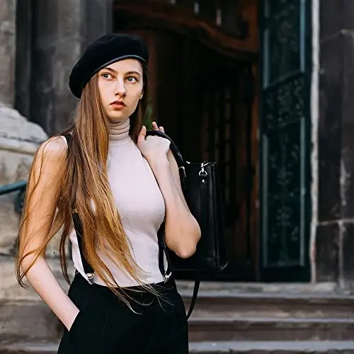 Nawati ABD Ordusu Tarzı Bereler, Erkekler için Yün İngiliz Askeri Bereleri, Moda ve Vintage Kadın Bere Şapkaları - 4