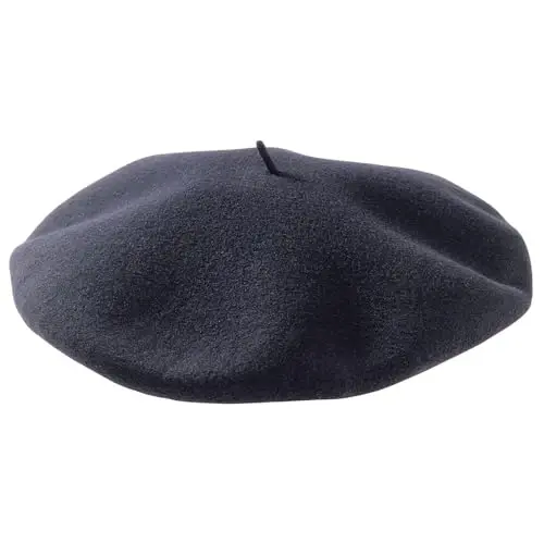 Nawati Wool Ayollar uchun Fransuz Bereleri, Ayollar Qizlar Xonim uchun Qattiq Rangli Beret Shlyapalar, Kundalik va Zamonaviy Vintage Rassom Shlyapasi - 5