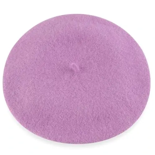 Nawati Wool Ayollar uchun fransuz beretlari, ayollar qizlari uchun bir xil rangli beret shlyapalari, kundalik va zamonaviy vintage rassom shlyapasi - 4