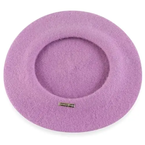 Nawati Wool Ayollar uchun fransuz beretlari, ayollar qizlari uchun bir xil rangli beret shlyapalari, kundalik va zamonaviy vintage rassom shlyapasi - 5