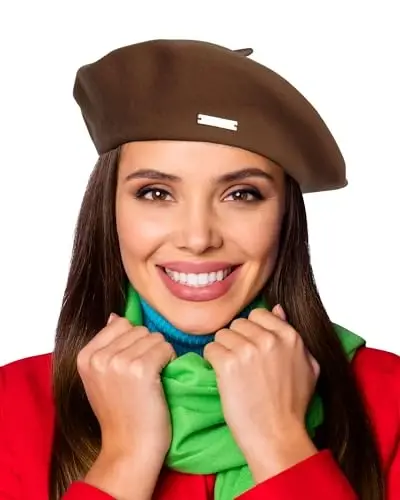 Nawati Wool French Berets for Women, Solid Color Beret Hats for Women Girls Lady, Casual and Chic Vintage Painters Hat 