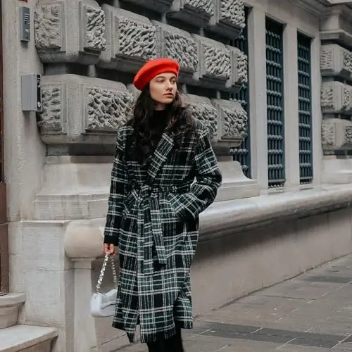 Nawati Wool French Berets for Women, Solid Color Beret Hats for Women Girls Lady, Casual and Chic Vintage Painters Hat - 4