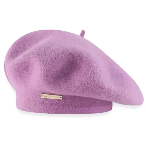 Nawati Wool French Berets for Women, Solid Color Beret Hats for Women Girls Lady, Casual and Chic Vintage Painters Hat - 2