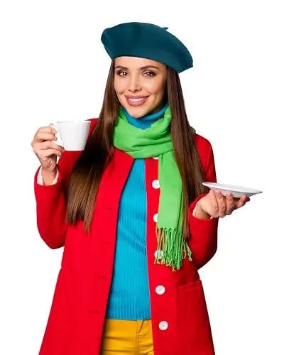 Nawati Wool French Berets for Women, Solid Color Beret Hats for Women Girls Lady, Casual and Chic Vintage Painters Hat - NAWATI (1)