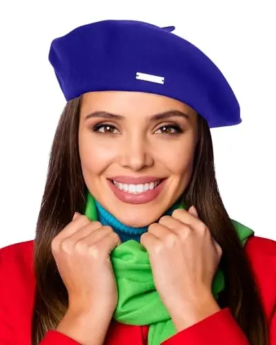 Nawati Wool French Berets for Women, Solid Color Beret Hats for Women Girls Lady, Casual and Chic Vintage Painters Hat 