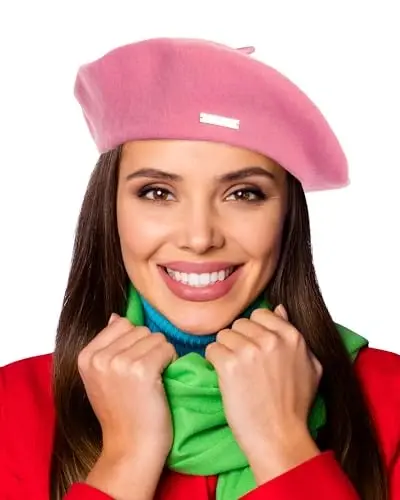 Nawati Wool French Berets for Women, Solid Color Beret Hats for Women Girls Lady, Casual and Chic Vintage Painters Hat 