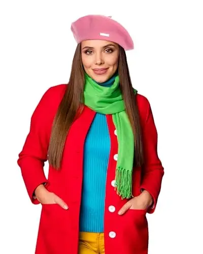 Nawati Wool French Berets for Women, Solid Color Beret Hats for Women Girls Lady, Casual and Chic Vintage Painters Hat - 2