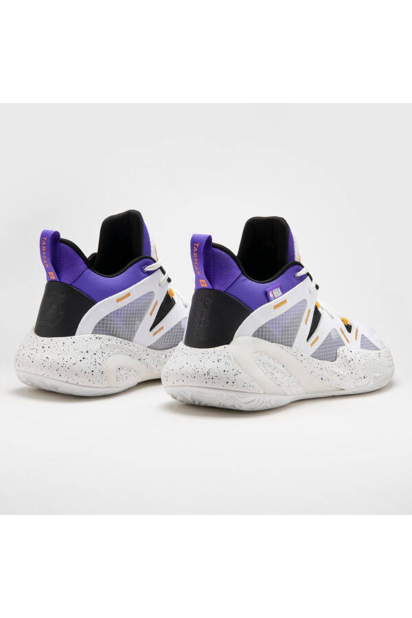 NBA Los Angeles Lakers Adult Basketball Shoe - White - 900 Mid-3 - 21