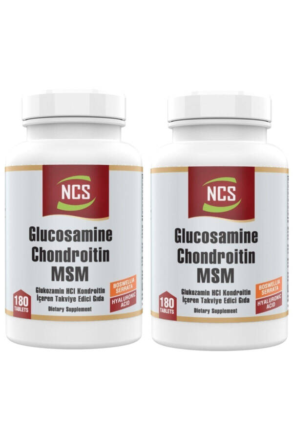 Ncs Glucosamine Chondroitin Msm 180 Tablets X 2 Boxes Boswellia Gri180 - 1