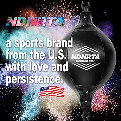 NDNRTA Double End Bag, (Classic Style Upgraded),Improve Reaction Speed, Boxing Equipment, Durable, Double End Punching Bags, Home Gym, Floor to Ceiling, for Boxing (Shipped from The U.S) - 1