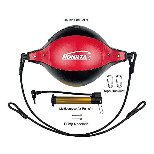 NDNRTA Double End Bag, (Classic Style Upgraded), Improve Reaction Speed, Boxing Equipment, Durable, Double End Punching Bags, Home Gym, Floor to Ceiling, for Boxing (Shipped from The U.S) - 6
