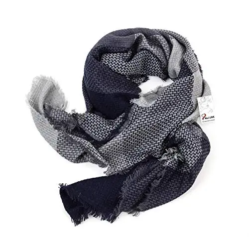 Neal LINK Ayollar katakli sharf adyol o'rami katta hajmli qo'pol sharflar tartan ro'mollar - 3
