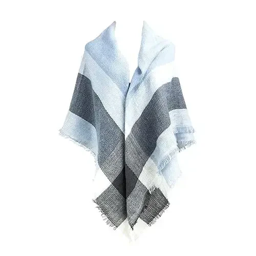 Neal LINK Women's Scarves Wraps Warm Blanket Scarf Shawl Winter Plaid Scarfs for Women 