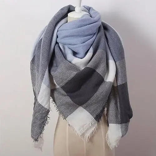 Neal LINK Women's Scarves Wraps Warm Blanket Scarf Shawl Winter Plaid Scarfs for Women - 7