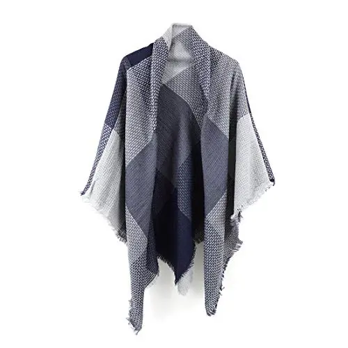 Neal LINK Women's Plaid Scarf Blanket Wrap Warm Tartan Checked Shawl Tartan Scarves PasModazoneina Cape - 1