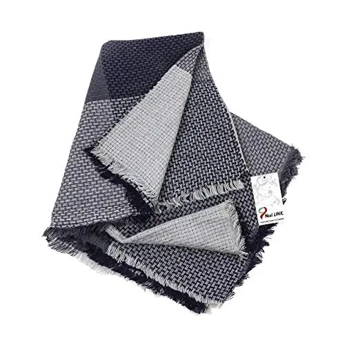 Neal LINK Women's Plaid Scarf Blanket Wrap Warm Tartan Checked Shawl Tartan Scarves PasModazoneina Cape - 2