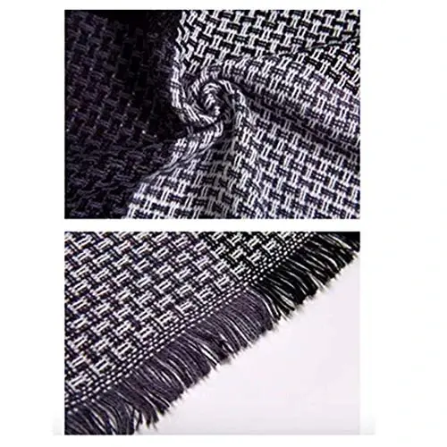 Neal LINK Women's Plaid Scarf Blanket Wrap Warm Tartan Checked Shawl Tartan Scarves PasModazoneina Cape - 5